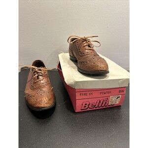 BELLINI Faye LOAFER SHOES Brown 8.5N Vintage W Box